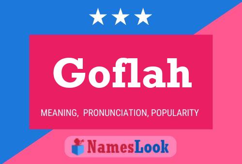 Goflah Name Poster