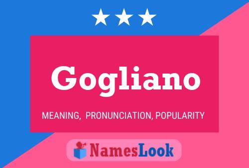 Gogliano Name Poster