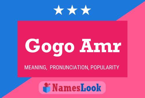 Gogo Amr Name Poster