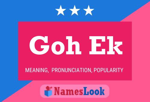 Goh Ek Name Poster