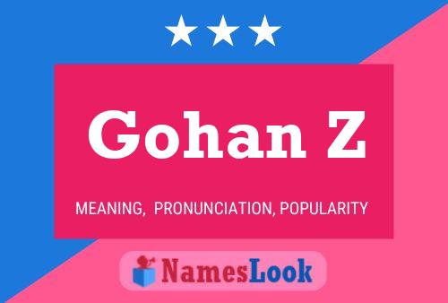 Gohan Z Name Poster