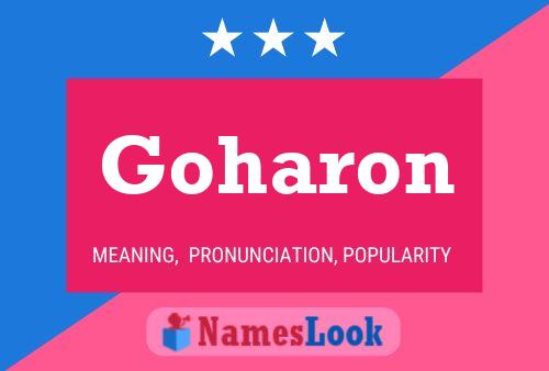 Goharon Name Poster