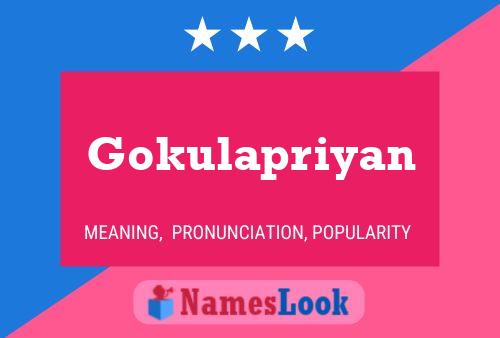 Gokulapriyan Name Poster