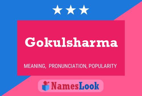 Gokulsharma Name Poster