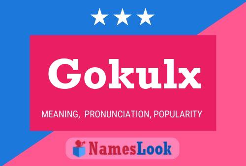 Gokulx Name Poster