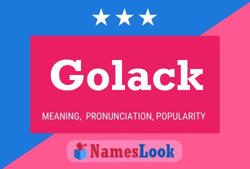 Golack Name Poster