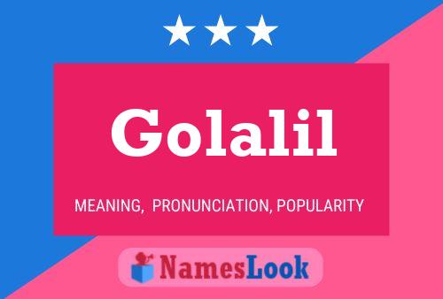 Golalil Name Poster