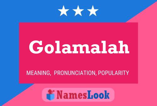 Golamalah Name Poster