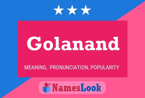 Golanand Name Poster