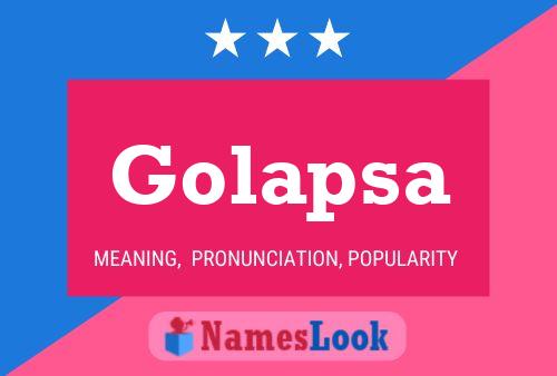 Golapsa Name Poster