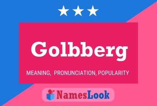 Golbberg Name Poster