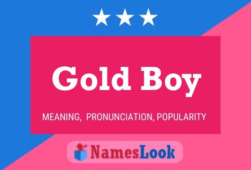 Gold Boy Name Poster