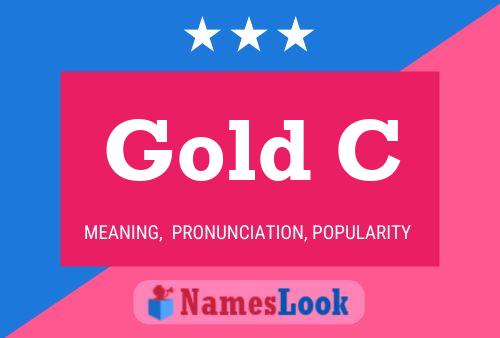 Gold C Name Poster