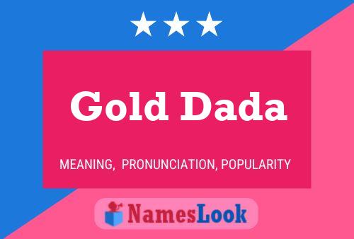 Gold Dada Name Poster