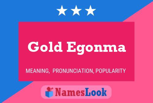 Gold Egonma Name Poster