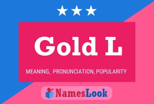 Gold L Name Poster