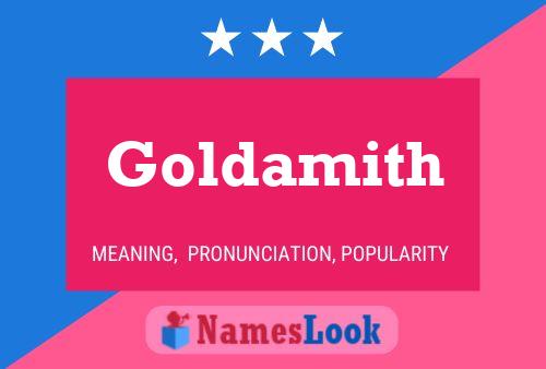 Goldamith Name Poster