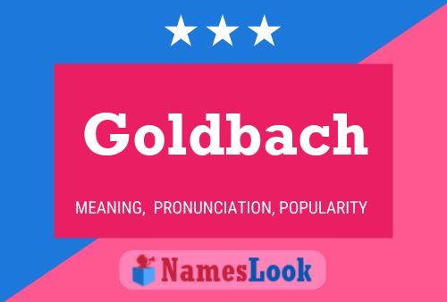 Goldbach Name Poster