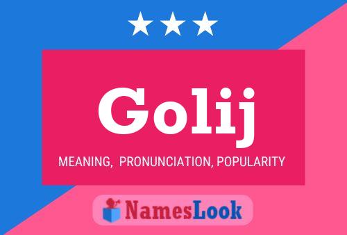 Golij Name Poster