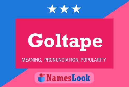 Goltape Name Poster