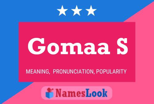 Gomaa S Name Poster