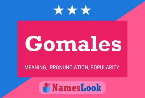 Gomales Name Poster