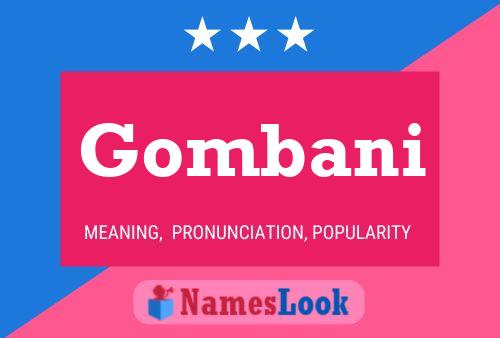 Gombani Name Poster