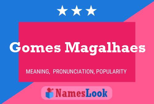 Gomes Magalhaes Name Poster