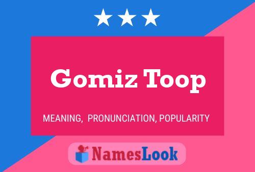 Gomiz Toop Name Poster