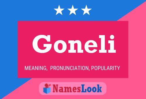 Goneli Name Poster