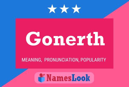 Gonerth Name Poster