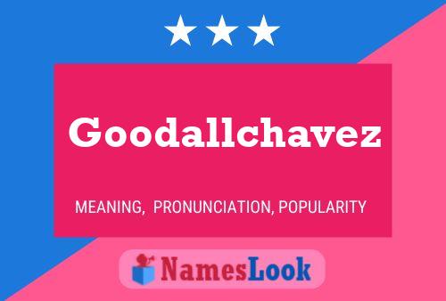 Goodallchavez Name Poster