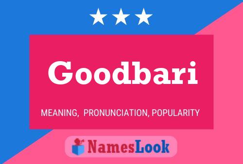 Goodbari Name Poster