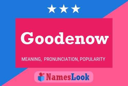 Goodenow Name Poster