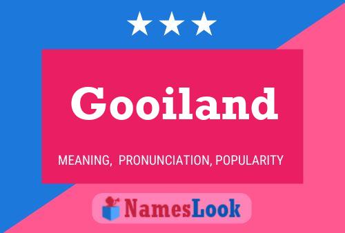 Gooiland Name Poster