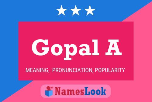 Gopal A Name Poster