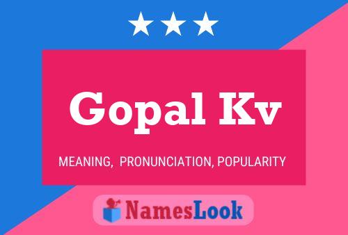 Gopal Kv Name Poster