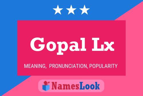 Gopal Lx Name Poster