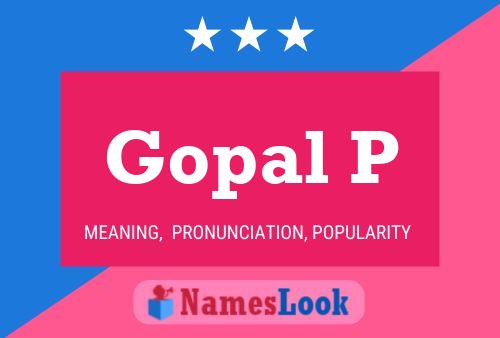 Gopal P Name Poster