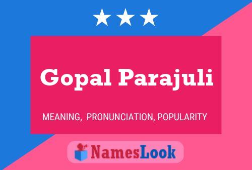 Gopal Parajuli Name Poster