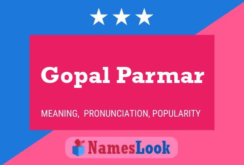 Gopal Parmar Name Poster