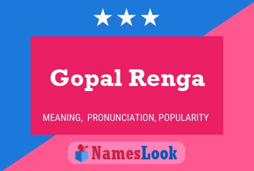 Gopal Renga Name Poster