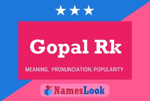 Gopal Rk Name Poster