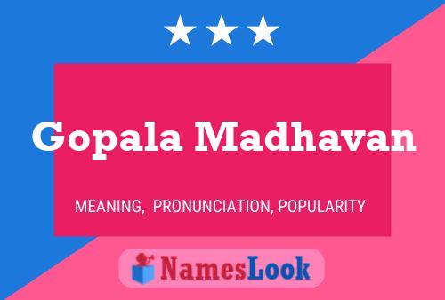 Gopala Madhavan Name Poster