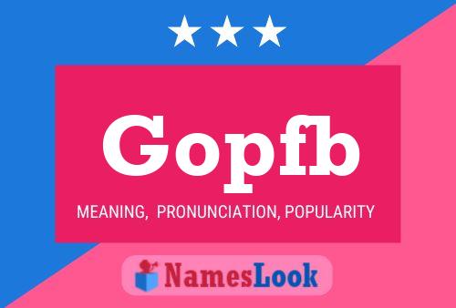 Gopfb Name Poster