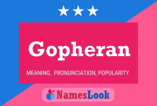 Gopheran Name Poster