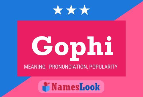 Gophi Name Poster