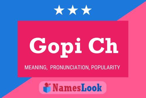 Gopi Ch Name Poster