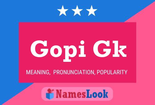 Gopi Gk Name Poster