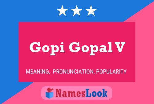 Gopi Gopal V Name Poster